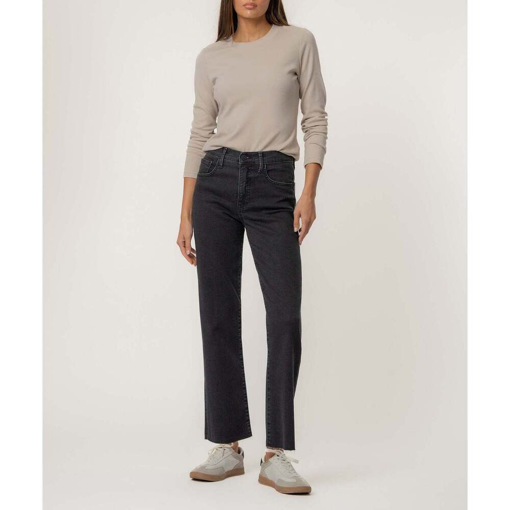 Kut from the Kloth Avery High Rise Straight Leg Size 66 / Black